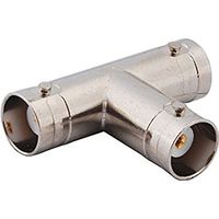 BNC Tee Adapter Jack-Jack-Jack with Female Basket in Adapter High Quality Ships From USA