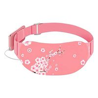 Kindlov-soc Lower Back Heating Pad Portable Waterproof Electric Heating Waist Pad Can Be Used for Abdominal Pain Relieve Back Pain Treat 3 Heat Settings for Men Women (Color : Pink, Size : Free Size)