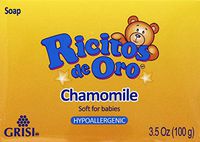 Manzanilla Ricitos de Oro Hand Soap | Hypoallergenic Bar Soap for Baby, Chamomile Moisturizing Bath Soap; 3.5 Ounces
