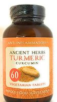 360 Labs Ancient Herbs Anti Inflammatory Turmeric Curcumin 60 Vegetarian Tablets