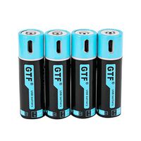 Rechargeable AA Batteries, 1500mAh Micro USB Charge, 1.5Hours Charging Fast Rechargeable Lithium Batteries, 1000 Cycle (4 Pack)