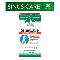 Terry Naturally SinuCare Extra Strength - 325 mg Eucalyptus, Myrtle & Lemon Zest Oil Complex, 30 Softgels - Sinus, Lung & Bronchial Support Supplement, Non-Drowsy - Non-GMO, Gluten-Free - 30 Servings