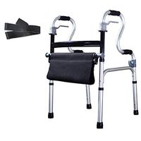 Walkers Aluminum Folding Walking Frame with Seat, Suitable for Elderly and Disabled in Bathrooms and Toilets