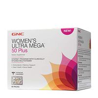 GNC Women's Ultra Mega 50 Plus Vitapak Program, 30 Packs, for Overall Women’s Health for Those Over 50
