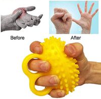 TOGARR Finger Exerciser Ball, Anti-Spasticity Ball Spiky Massage Ball for Physical Therapy,Elderly Exercise Hand Grip Wrist Force Gripping Ball Finger Strength Rehabilitation Training Equipment
