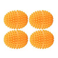 Dryer Balls-4Pcs/Set Orange Reusable Dryer Balls Washing Laundry Drying Ball for Home Clothes Cleaning