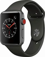Apple Watch Series 3 42mm Smartwatch (GPS + Cellular, Space Gray Aluminum Case, Black Sport Band) (Renewed)