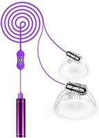 zhiounny Remote Control 20 Speed Vibrantor Silicone Nipple Sucker Breast Massager Stimulator Suction Body Enhancer