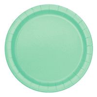 Unique Industries, Cake Paper Plates, 20 Pieces - Mint