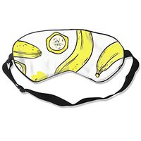 Bananas with Slices Sleep Eye Mask for Kids Girls Boys, Block Out Light & Blindfold Sleeping Mask, Soft Comfort Eye Shade Cover for Yoga Meditation- Pack of 1