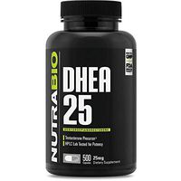 NutraBio DHEA Supplement (25mg, 500 Capsules)