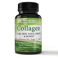 Organic/All-Natural Ingredients, Specially Balanced Premium Grade Collagen Pills Type 1, 2 & 3 Advanced Formula Visible Results! Great for ligaments and Tendons Stronger Hair & Nails