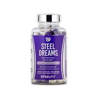 SteelFit Steel Dreams - Sleep Aid - Recovery - Promotes Relaxation - Stress Relief - Non Habit Forming - Chamomile - Melatonin - Valerian Root - Lemon Balm - Passion Flower - 90 Count, 1 Month Supply