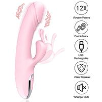 Dual Motors Powerful Multi-Vibrátion Modes Rabbit Toys for Women Waterproof and Whisper Quiet
