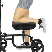 Knee Walker Pad Cover - Padded Memory Foam Accessory for Knee Scooter and Roller - Improves Leg Cart Comfort During Injury - Soft Padding Easily Attaches to Most Walkers