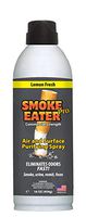Smoke Eater - Breaks Down Smoke Odor at The Molecular Level - Eliminates Cigarette, Cigar or Pot Smoke On Clothes, in Cars, Boats, Homes, and Office - Travel Spray Bottle (Lemon (16 oz))