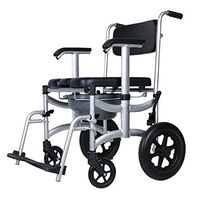 Bedside Commodes Wheelchair Mobile Patient Care Toilet Chair 250 Lbs Capacity Waterproof Toilet Seat with Lid Folding Shower Chair Bathroom Stool Gift for The Elderly Pregnant Women