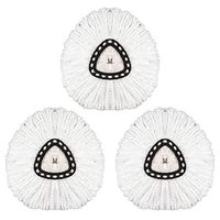 3 Pack Mop Head Replacement Spin Mop Head Microfiber Refill Head 360° Easy Cleaning Mop Head Replacement