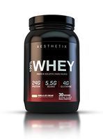 AESTHETIX 100% WHEY Protein Vanilla for Lean Muscle and Fast Recovery, Best Tasting Protein Guarantee.