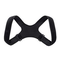 scgtpapadc Spine Posture Back Corrector Shoulder Correction Band Pain Ache Reliever Brace Black