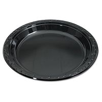 GNPBLK10 - Silhouette Black Plastic Plates