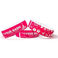 My Silicone Band Personalized Tags for Water Bottles (X-Mas Red, Single)