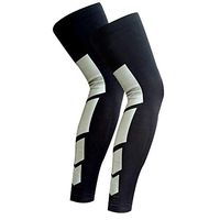 COLO Compression Leg Sleeves Knee Sleeve for Sport Football Basketball Cycling Strech Leg Knee Long Sleeve Blue (1 Pair)