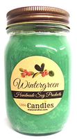 Wintergreen 16oz Country Jar Soy Candle - Handmade in Rolla MO