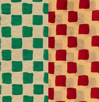 20 Large Sheets Total ~ Red Check and Green Check Gift Wrapping Tissue Paper for Art DIY Crafts in Bulk Size 20" x 30"