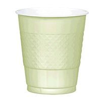 Leaf Green Plastic Cups | 12 oz. | Pack of 20 | Party Supply