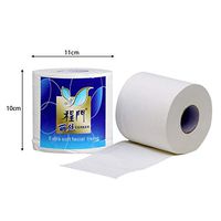 OFFMAEY 6 Rolls Toilet Paper Bath Tissue White Toilet Roll Tissue Roll Paper Towels Tissue Hollow Replacement Roll Paper Table Kitchen Paper