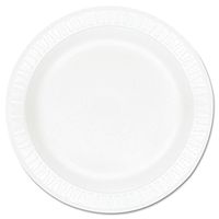 Dart Concorde Foam Plate, 9" dia, White, 125/Pack, 4 Packs/Carton