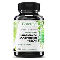 Emerald Labs Glucosamine Chondroitin with MSM - Joint Essentials - Supports Overall Joint Health, Supports in Alleviating Pain and Stiffness, Cartilage Support - 120 Capsules