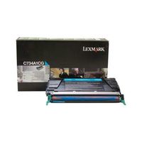 Lexmark C734A1CG OEM Toner - C734 C736 X734 X736 X738 Series Cyan Return Program Toner (6000 Yield)