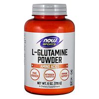 NOW Sports Nutrition, L-Glutamine Pure Powder, Nitrogen Transporter*, Amino Acid, 6-Ounce