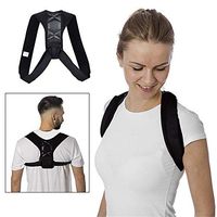 Lzour Posture Corrector for Men and Women - Adjustable Brace for Shoulder & Spine Support - Perfect Back Straightener with Airflow Engineered
