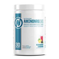 AminoNRGOne BCAA Powder Supplement with Caffeine by NutraOne – Branched Chain Amino Acids to Help Fuel and Recover (BlackBerry Lemonade - 30 Servings)