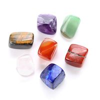 ULTNICE Healing Crystals Gemstone 7 Chakra Worry Stones for Grounding Balancing