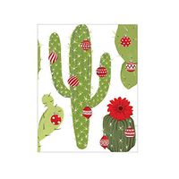 Caspari Merry Cactus Gift Enclosure Cards in Ivory, 20 with Envelopes