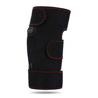 Qiterr Heated Knee Brace Vibration Pad Single Pack Black One Size