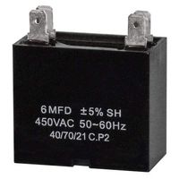 Mars 12390 Motor Run Capacitors 6 MFD X 450V MINI SPLIT CAP