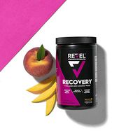 Revel Recovery for Women | BCAA Plus Collagen Powder | Essential Amino Acids and Coconut Water | Nutritional Supplement | Promote Energy Recovery Hydration | 30 Servings (Peach Mango)
