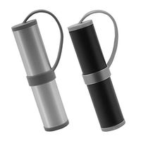 HRX Package Small Aluminum Pill Holder Fob, 2 pcs Waterproof Metal Pill Case Container for Keychain Keyring, Pill Box Bottle for Travel Outdoor EDC