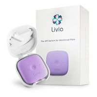 Livia FDA Cleared Period Cramps Relief Device - Drug-Free Solution for Menstrual Cycle Pain - Electric Abdominal Treatment - Get Rid of Menses Aches - Compact Ally for Menstruation Cramps - Lavender