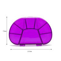 Weekly 7 Day 2 Times a Day Pill Box Organiser AM PM with Large Compartments Travel Case for Pills Vitamin Fish Oil Supplements(10 Pcs)