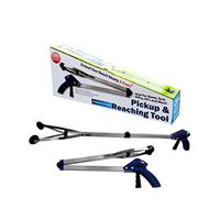 Folding Lightweight Pick Up Reacher Grabber Tool | Heavy Duty Mobility Grip Hand Aid | Collapsible for Easy Storage | Long Handled Trash Litter Picker, Extender Arm Light Bulb Remover