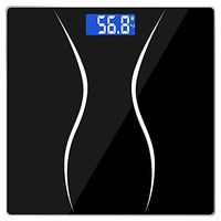 KONGZIR Weighing Scale Bathroom Weight Scale, Small Intelligent Weight Loss, Adult and Infant Electronic Scales Max 180kg, Black