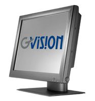 Gvision P17BH-AB-459G 17IN LCD TOUCH SCN, DESKTOP, VGA+DVI, SXGA 1280X1024, 350 NITS, 1000:1 CONTRAST, 5-WIRE RESISTIVE-DUAL USB+SERIAL, SPKRS, 100MM VESA, BLACK, 90 DEGREE TILT STD