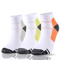 Sport Plantar Fasciitis Compression Socks for Men & Women – 1/3/7 Pairs Copper Infused Ankle Socks for Athletic&Travel