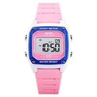 Electronic Wristwatch for Men Students, Sports 50 Bar Waterproof Cute Candy Color Silicone Band Luminous LED Digital Stopwatch Date Watch Wonderful Gifts (Pink)